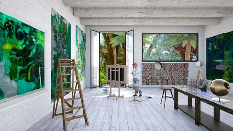 artists studio - Eclectic - by kitty