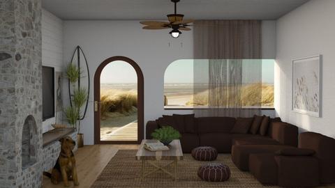 just beachy - Living room  - by Kelli Mallory