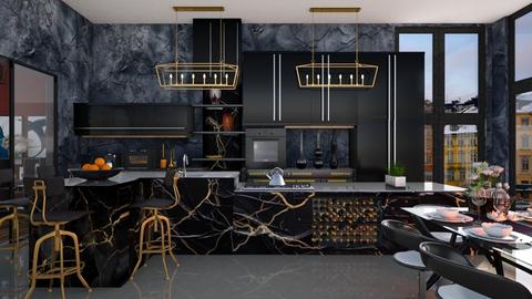 Kitchen in black - by Ida Dzanovic
