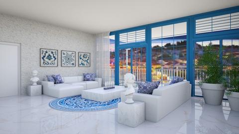 Greek living - Modern - Living room  - by ariannalazzara