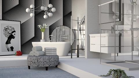 Op Art Bathroom 2 - Bathroom  - by milyca8