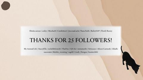 Thanks for 25 Followers - by _cp