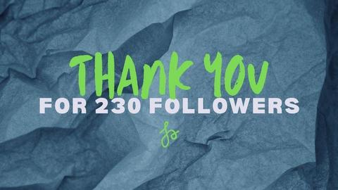 Thanks for 230 followers - by fibulas aeneas