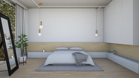 Wood and White - Modern - Bedroom  - by Cheval2016