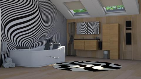 Op art bathroom - Bathroom  - by nat mi