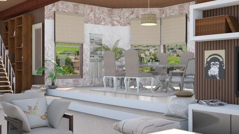 Elevated linen dining - Dining room  - by Mormbly 