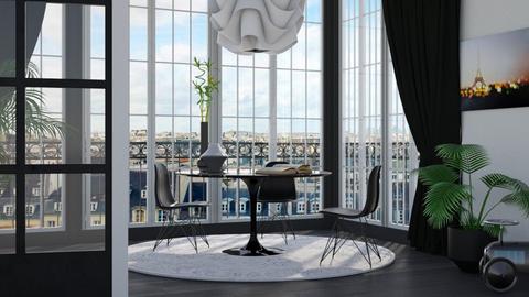 Paris Rooftops - Minimal - Dining room  - by HenkRetro1960