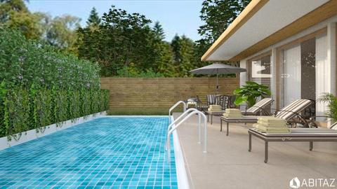 Striped Pool - Garden  - by rrogers47