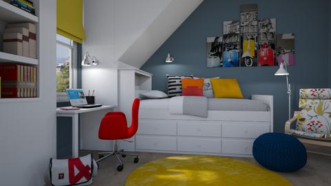 Teenage focus corner II - Bedroom  - by Thrud45