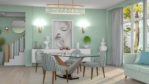 The woman - Dining room  - by milyca8