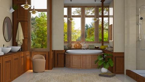 Beige and brown - Bathroom  - by milyca8
