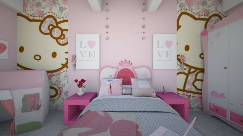 hello kitty - Classic - by Leila Ammar_232