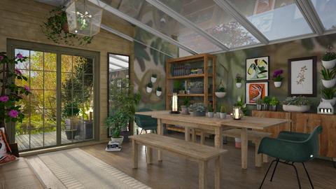 Books and plants - Dining room  - by Mormbly 