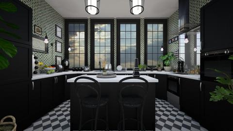 Black Kitchen - Kitchen  - by camilla_saurus