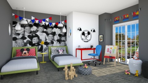 Mouseketeers - Classic - Kids room  - by IdaJo