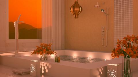 P e a c h - Bathroom  - by MsEclectic