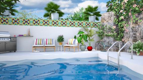 Striped Pool Design - by Rubyrose1963