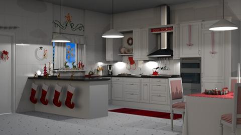 Layered  Xmas lighting  - Kitchen  - by nat mi