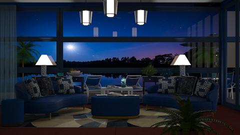 Moonlit night on the beac - Living room  - by milyca8