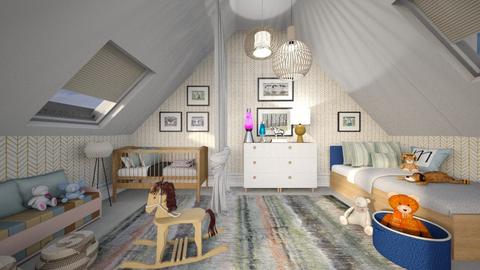Attic bedroom - Kids room  - by gretaponte