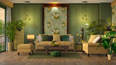 Green and Yellow - Bathroom  - by ZsuzsannaCs