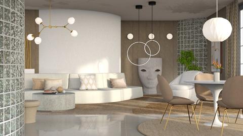 curved walls - Living room  - by AnVie