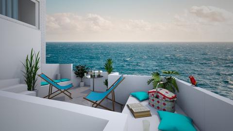 terrace on the beach - by Iren Csicsai
