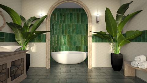 Tile bath - by Swiss Miss