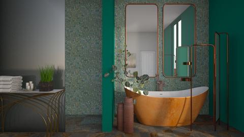 Turquoise and Metal 01 - Bathroom  - by Asha_Shade