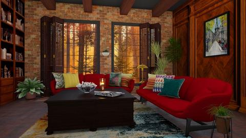 Colorful cushion - by Rubyrose1963