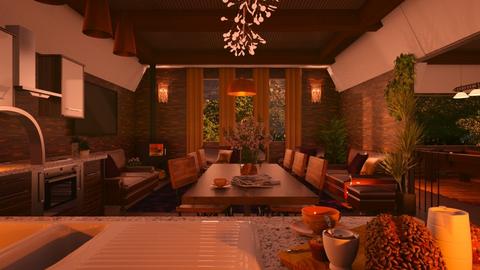 Barn Hostel Commonroom - by Ally Carmody