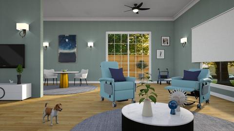 Future Elderly - Living room  - by MsEclectic
