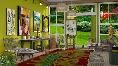 Artist garden studio - by milyca8