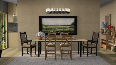 Farmhouse dining  - Dining room  - by nat mi