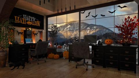 Halloween Office - Modern - Office  - by ZsuzsannaCs