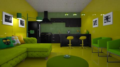Yellow and green studio - by Swiss Miss