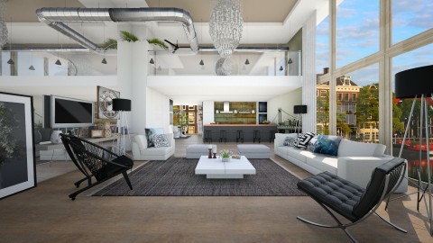 an imaginery loft - Modern - Living room  - by Evangeline_The_Unicorn