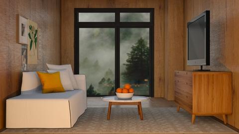 Wood Cabin - Living room  - by Kittylover226