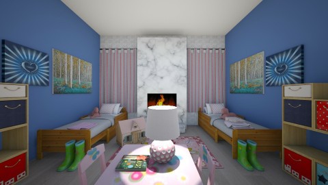 Happily Living as Girls - Classic - Kids room  - by hdricci01123890