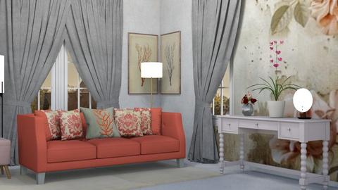 Grey and Coral - by Lindy_Designs