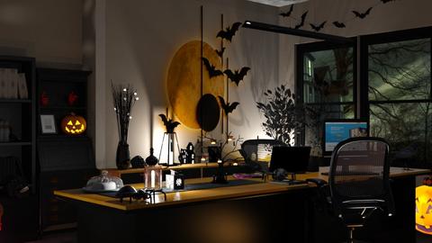 Halloween office deco - Office  - by nat mi