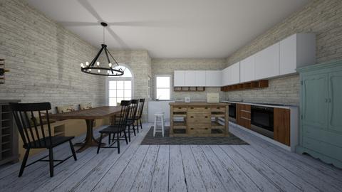 rustic kitchen_dining - Rustic - Kitchen  - by hellothere1515