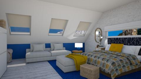 Sloping attic bedroom 2 - Bedroom  - by Mormbly 