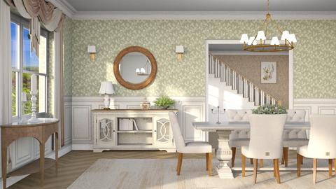 Linen dining - Dining room  - by emy lova