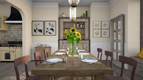 Farmhouse Dining II - by kmowsley