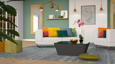 Colorful Cushioned - Living room  - by Jay Styling