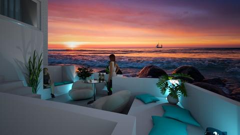evening terrace on the be - by Iren Csicsai