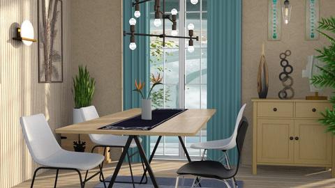 thin dining  style - Dining room  - by Moonpearl