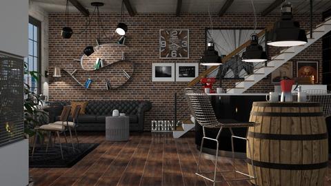 industrial coffee bar - by AnVie