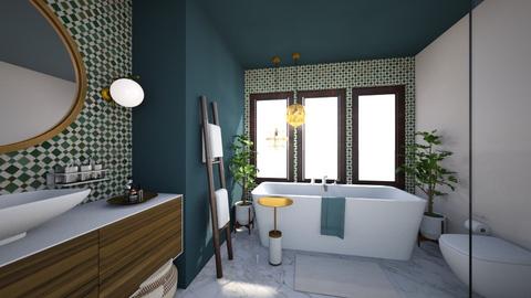 green - Eclectic - Bathroom  - by szayas